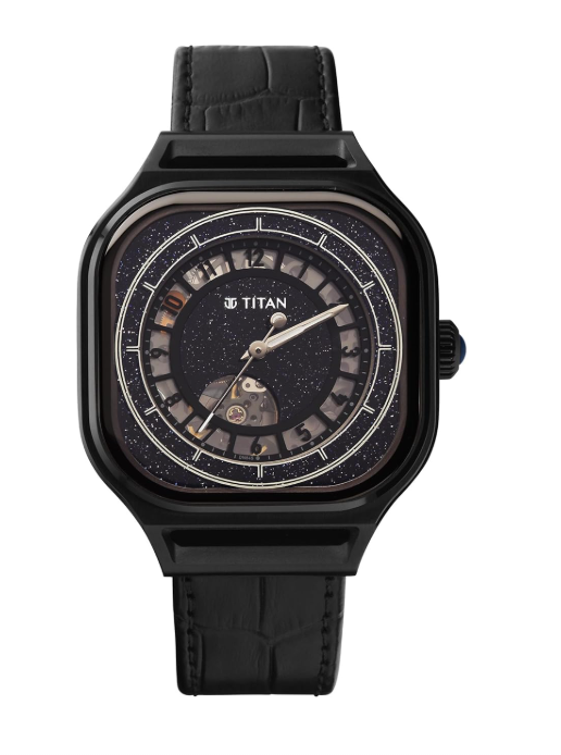 titan regalia stellar automatic aventurine dial leather strap watch for men 10008nl01 titan regalia stellar automatic aventurine dial leather strap watch for men 10008nl01