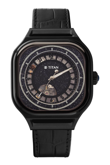 titan regalia stellar automatic aventurine dial leather strap watch for men 10008nl01 titan regalia stellar automatic aventurine dial leather strap watch for men 10008nl01