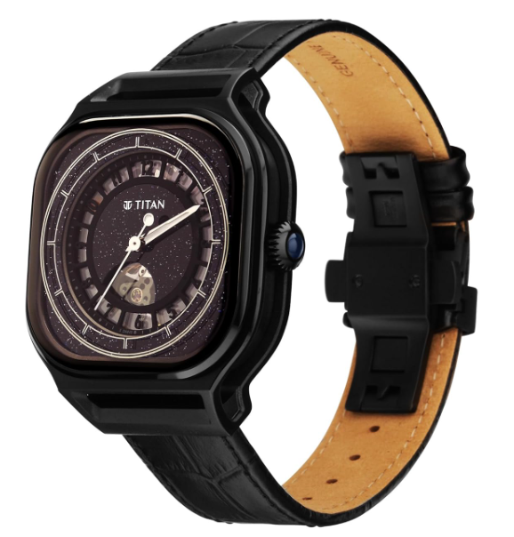 titan regalia stellar automatic aventurine dial leather strap watch for men 10008nl01 titan regalia stellar automatic aventurine dial leather strap watch for men 10008nl01